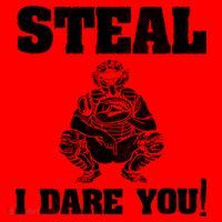 Baseball Catcher Steal I Dare You Santa Hat thumb 1