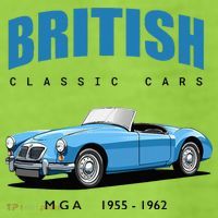 British Classic Sports Cars MG MGA Adult Drive Performance Visor thumb 2