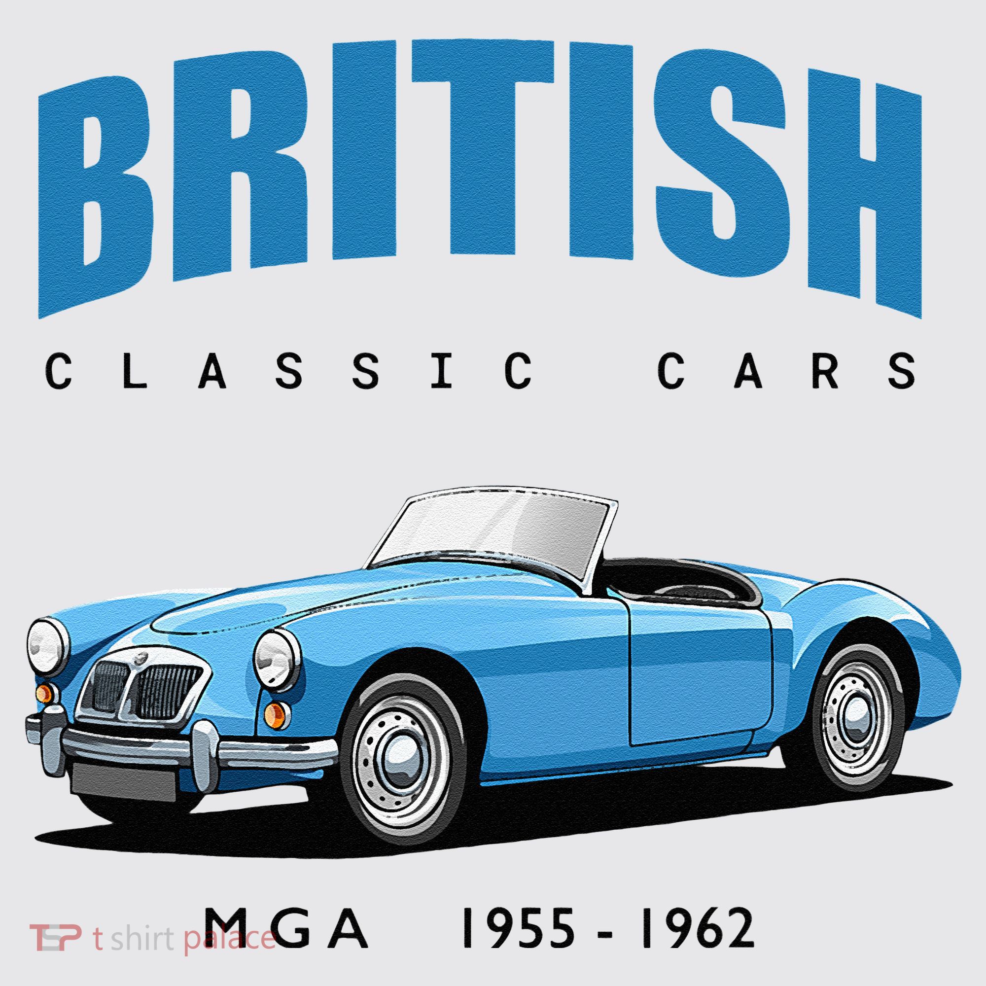 British Classic Sports Cars MG MGA Womens Funnel Neck Pullover Hood