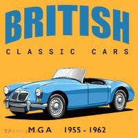 British Classic Sports Cars MG MGA Pom Pom 12in Knit Beanie thumb 2