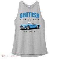 British Classic Sports Cars MG MGA Ladies PosiCharge Tri-Blend Wicking Tank thumb 0