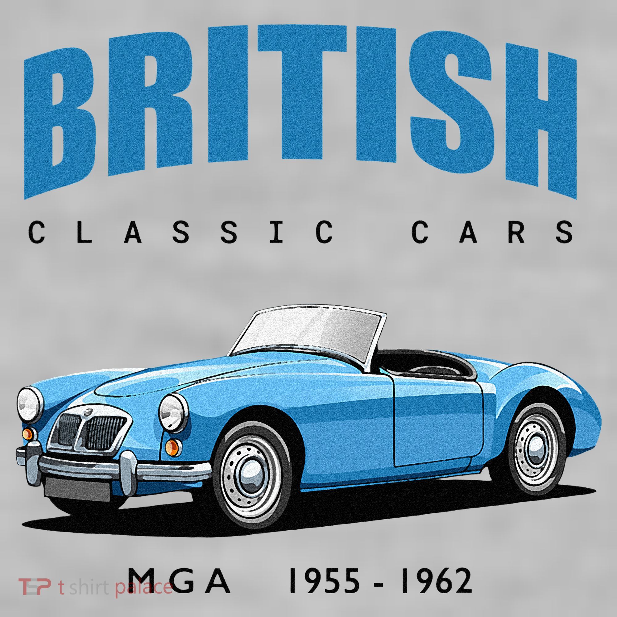 British Classic Sports Cars MG MGA Ladies PosiCharge Tri-Blend Wicking Tank