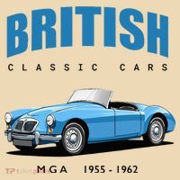 British Classic Sports Cars MG MGA Tote Bag thumb 4
