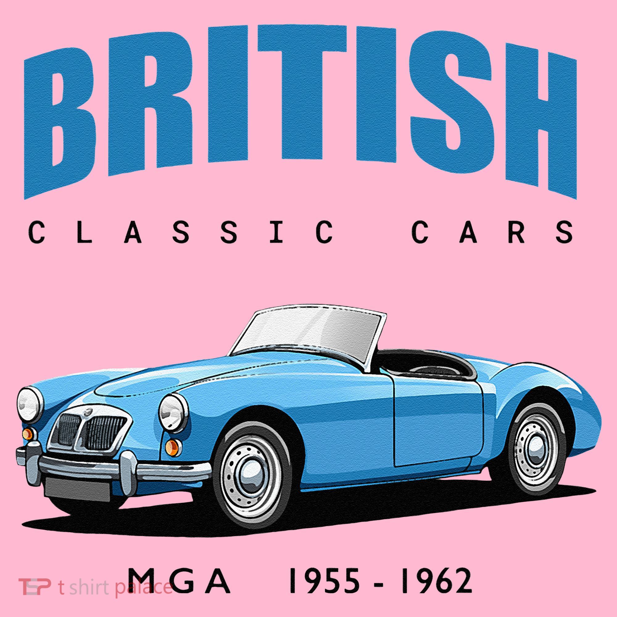 British Classic Sports Cars MG MGA Baby Long Sleeve Bodysuit