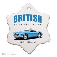 British Classic Sports Cars MG MGA Ceramic Ornament thumb 0