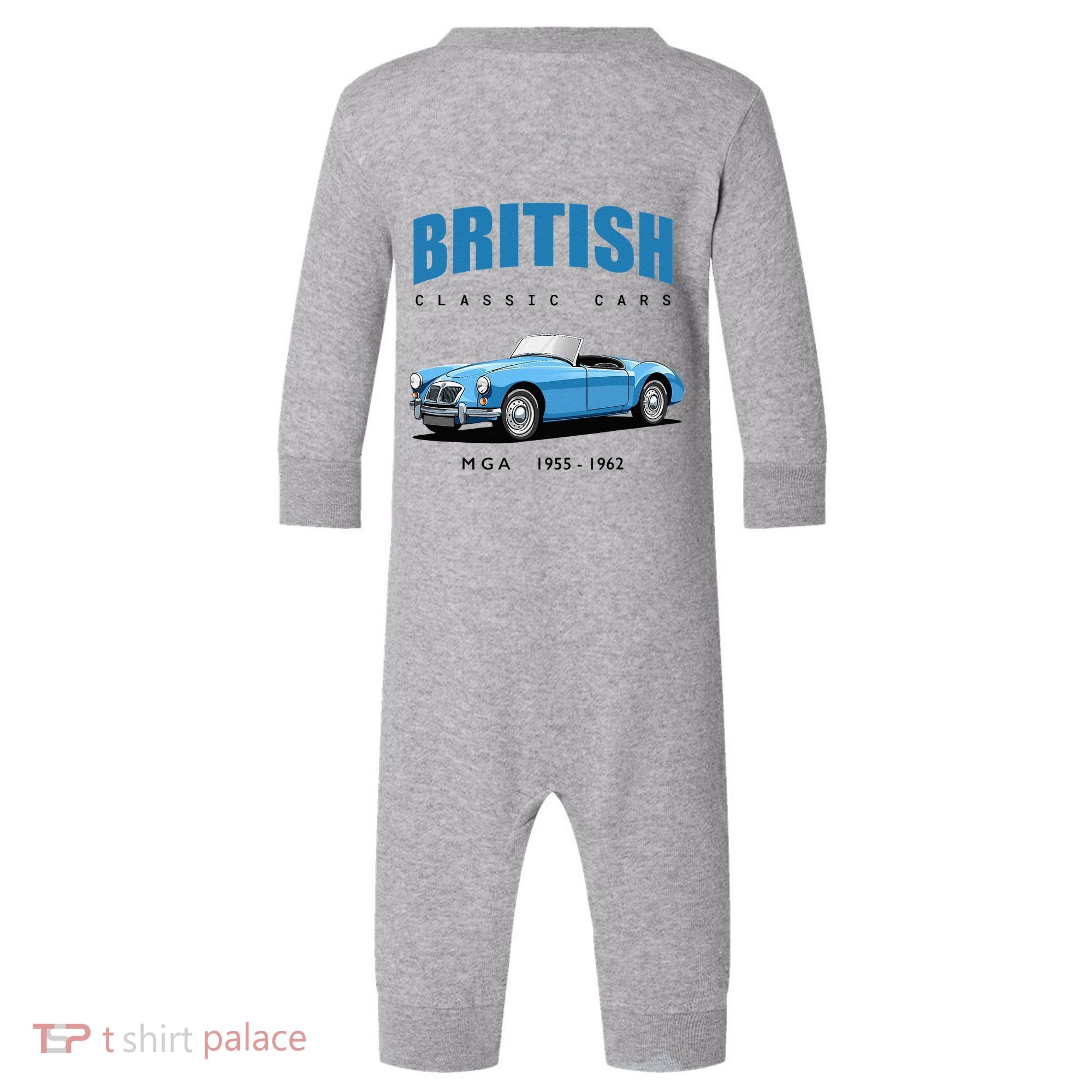 British Classic Sports Cars MG MGA Infant Fleece One Piece