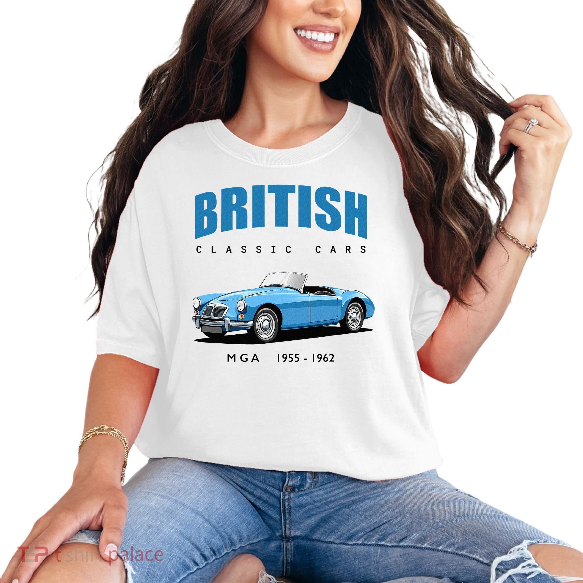 British Classic Sports Cars MG MGA Comfort Colors T-Shirt