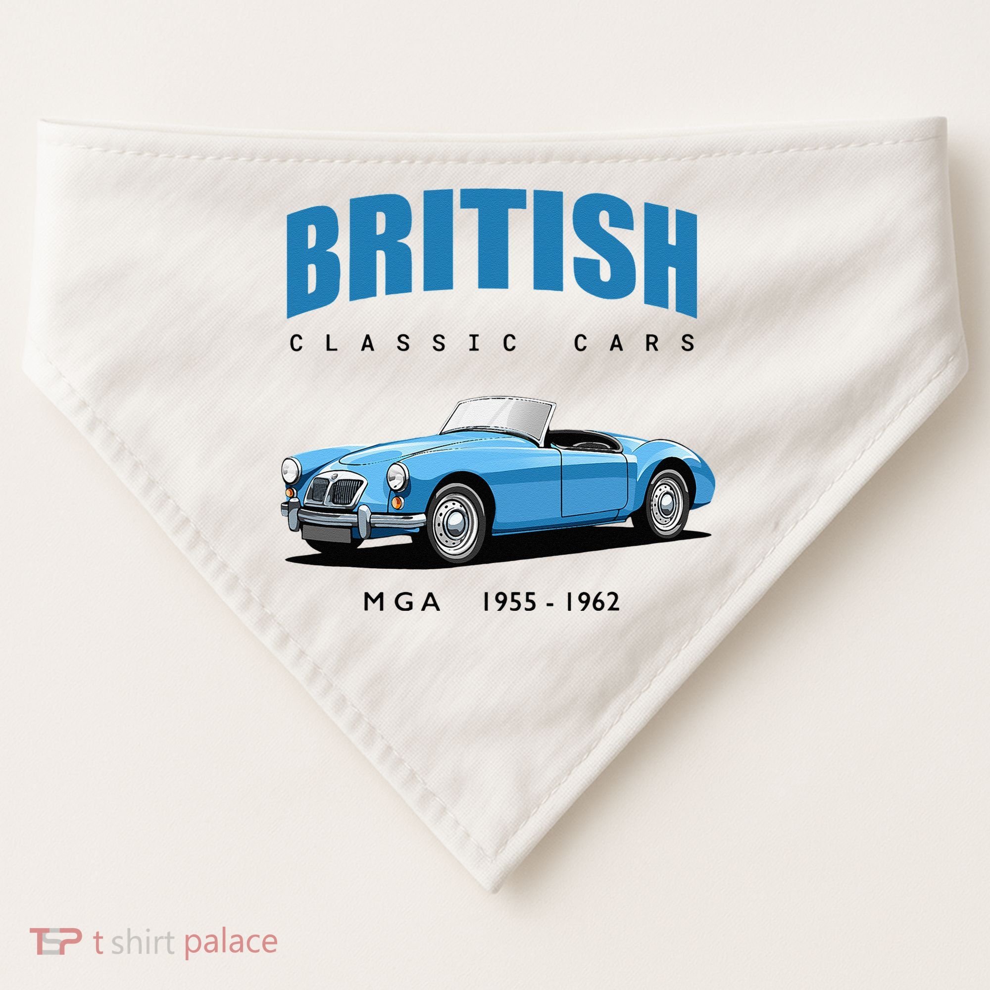 British Classic Sports Cars MG MGA USA-Made Doggie Bandana