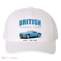 British Classic Sports Cars MG MGA Yupoong Adult 5-Panel Trucker Hat thumb 0