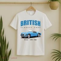 British Classic Sports Cars MG MGA T-Shirt thumb 2