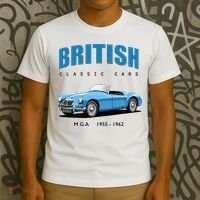 British Classic Sports Cars MG MGA T-Shirt thumb 3