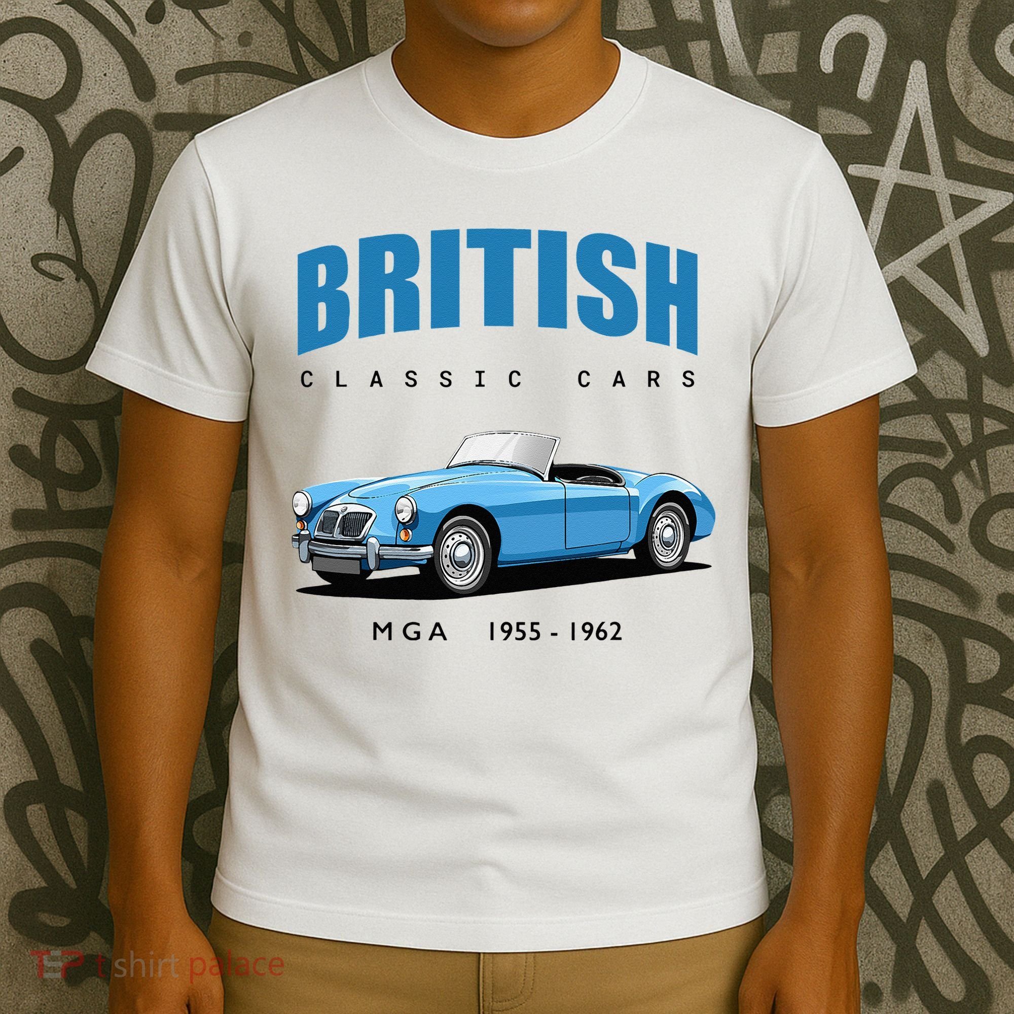 British Classic Sports Cars MG MGA T-Shirt
