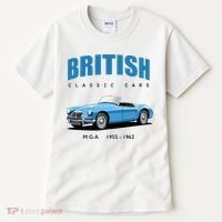 British Classic Sports Cars MG MGA Tall T-Shirt thumb 0