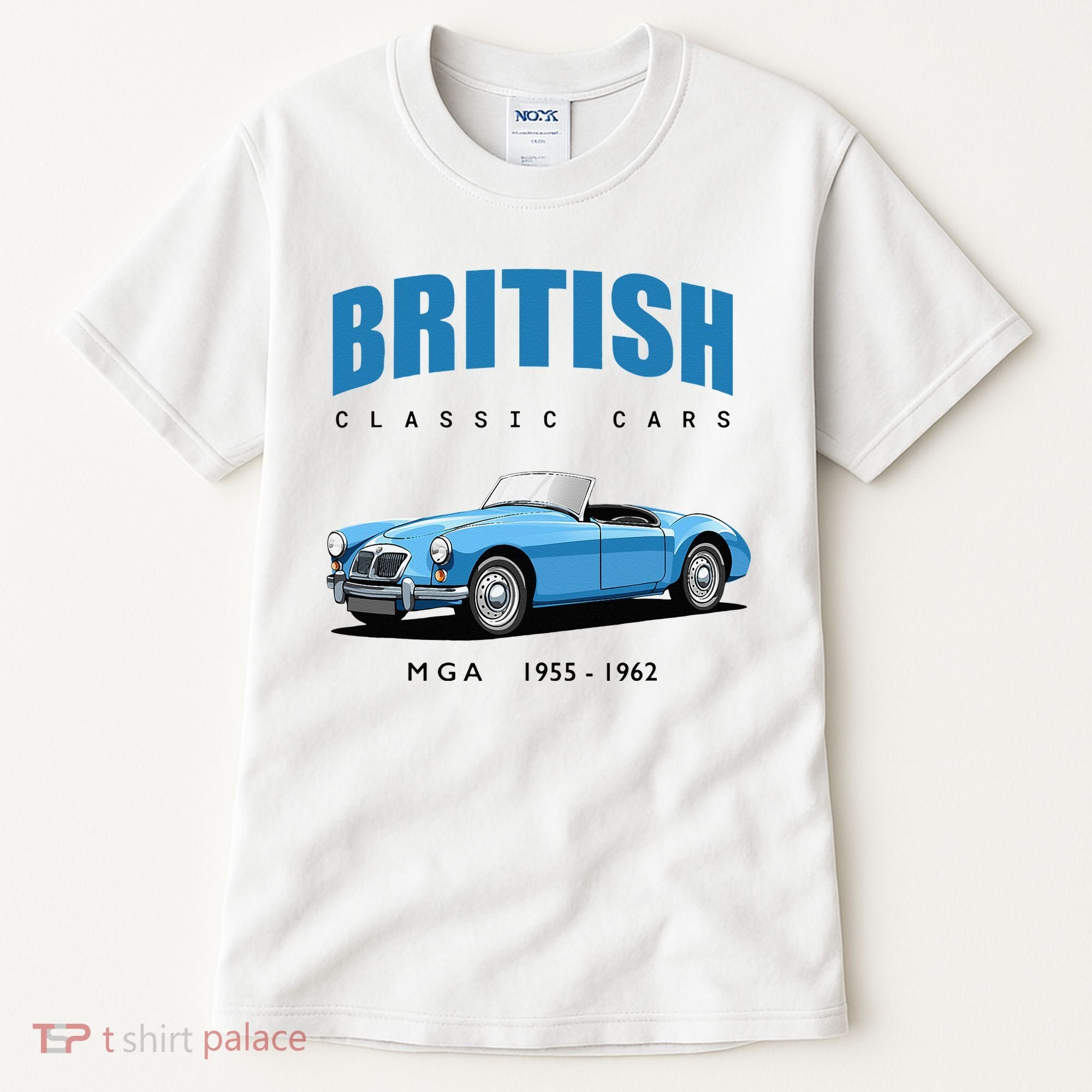 British Classic Sports Cars MG MGA Tall T-Shirt
