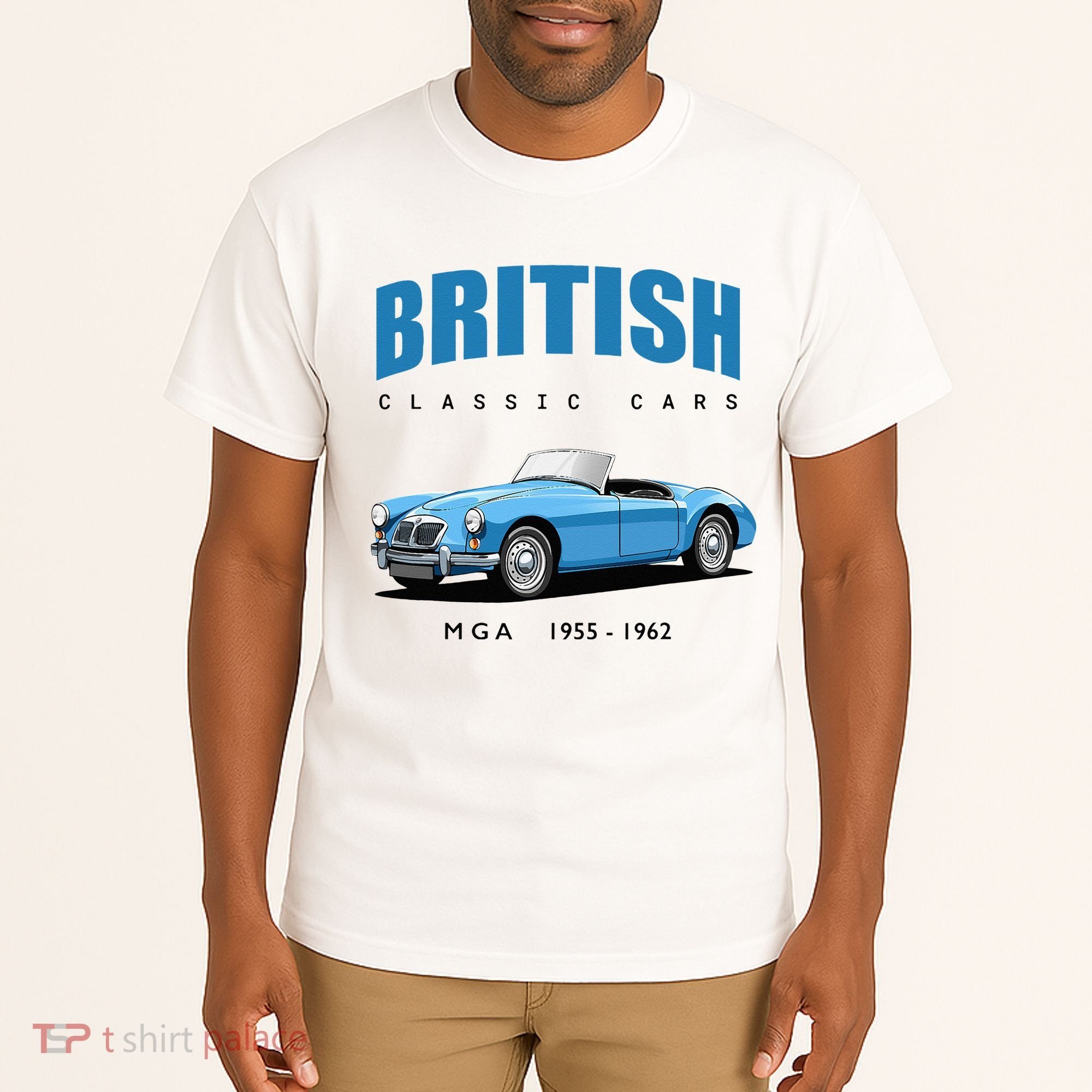 British Classic Sports Cars MG MGA Tall T-Shirt