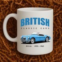 British Classic Sports Cars MG MGA Coffee Mug thumb 2