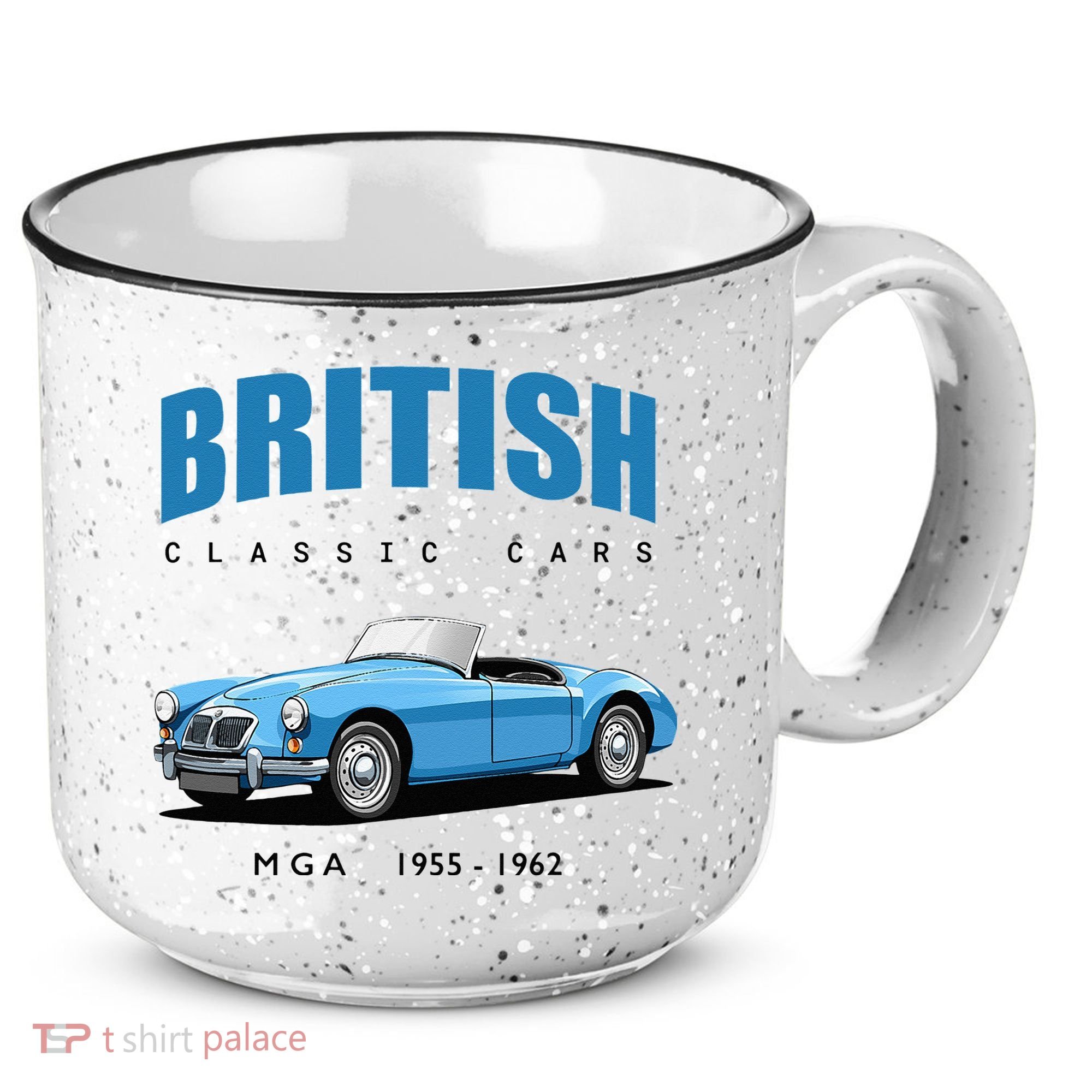 British Classic Sports Cars MG MGA 15oz Campfire Ceramic Mug