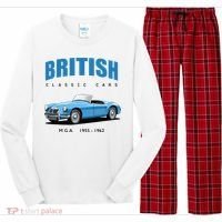 British Classic Sports Cars MG MGA Long Sleeve Pajama Set thumb 0