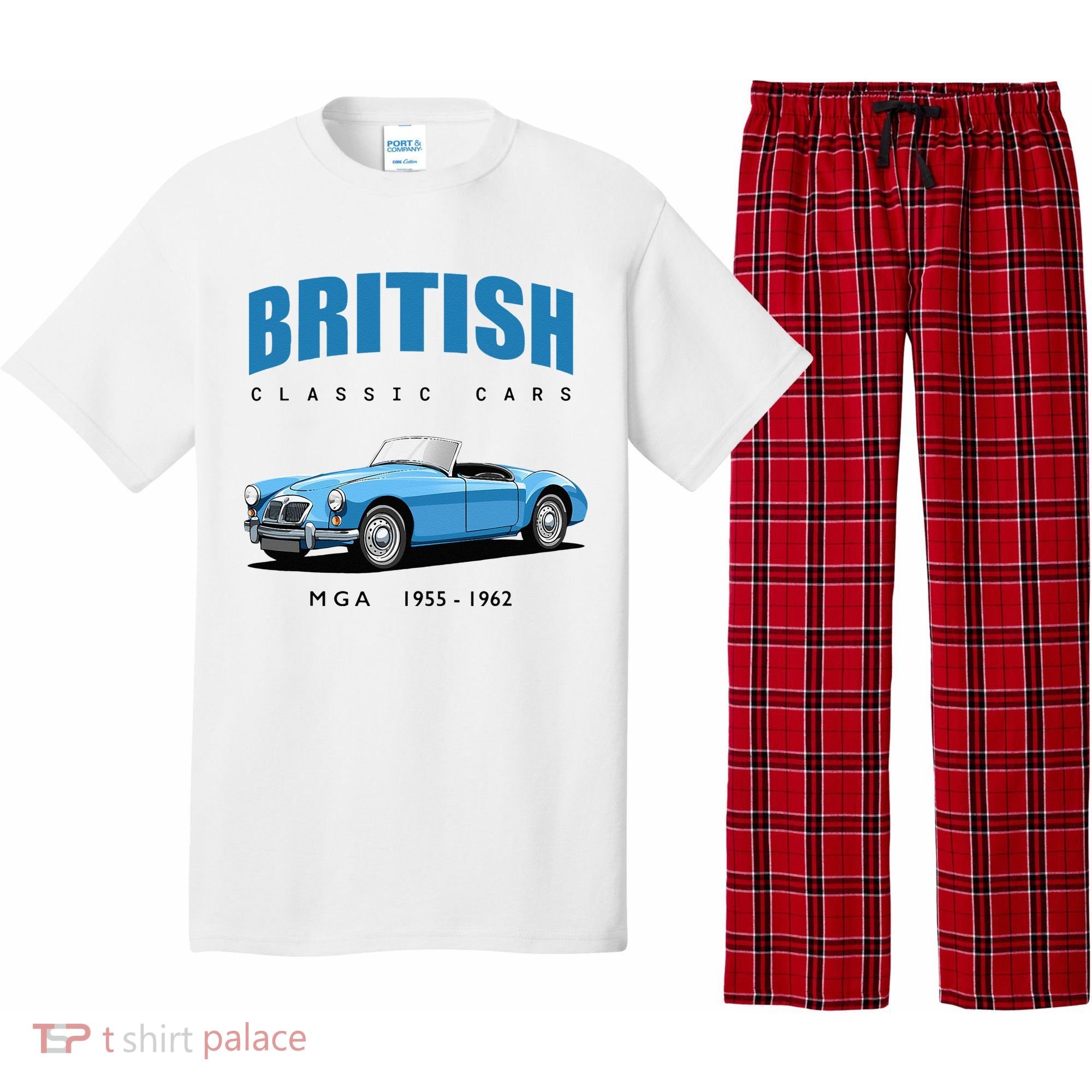 British Classic Sports Cars MG MGA Pajama Set