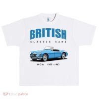 British Classic Sports Cars MG MGA Urban Oversized Heavyweight T-Shirt thumb 0