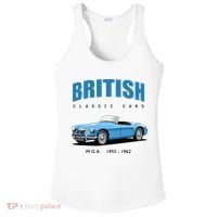 British Classic Sports Cars MG MGA Ladies PosiCharge Competitor Racerback Tank thumb 0