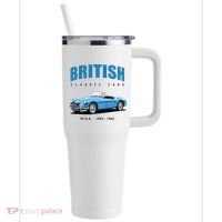 British Classic Sports Cars MG MGA 40oz Vacuum Insulated Stainless Steel Travel Tumbler thumb 0