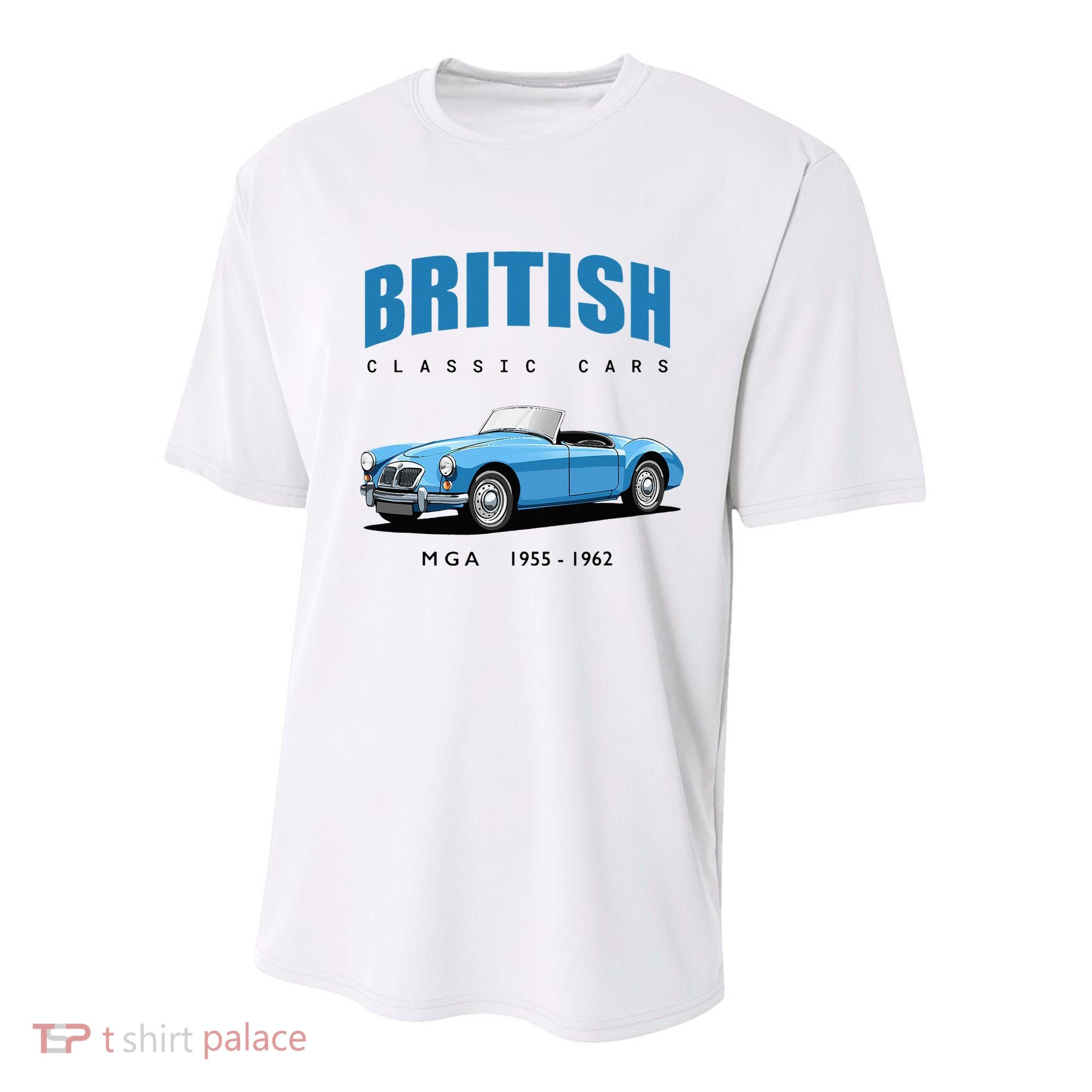 British Classic Sports Cars MG MGA Youth Performance Sprint T-Shirt