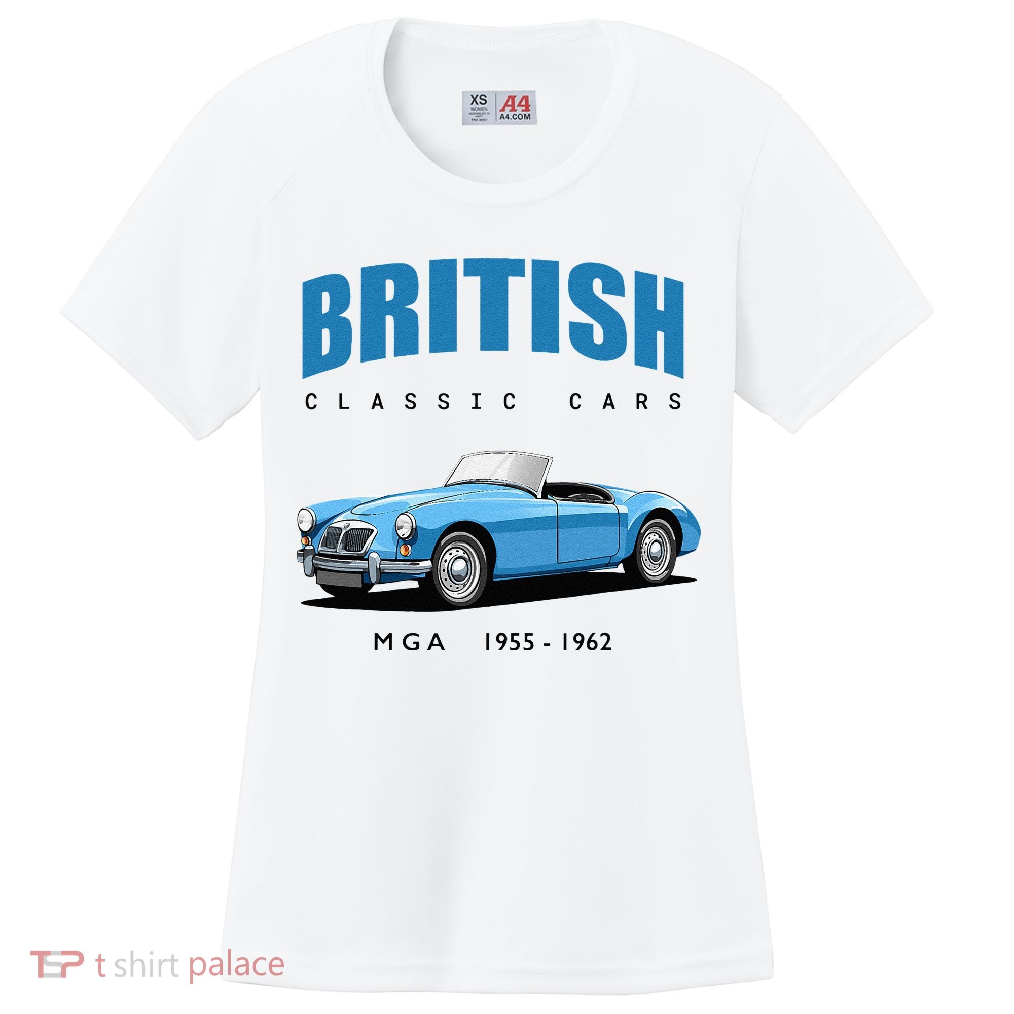 British Classic Sports Cars MG MGA Women's Cooling Performance Crew T-Shirt