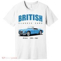 British Classic Sports Cars MG MGA Premium T-Shirt thumb 0