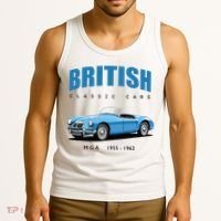 British Classic Sports Cars MG MGA Tank Top thumb 3