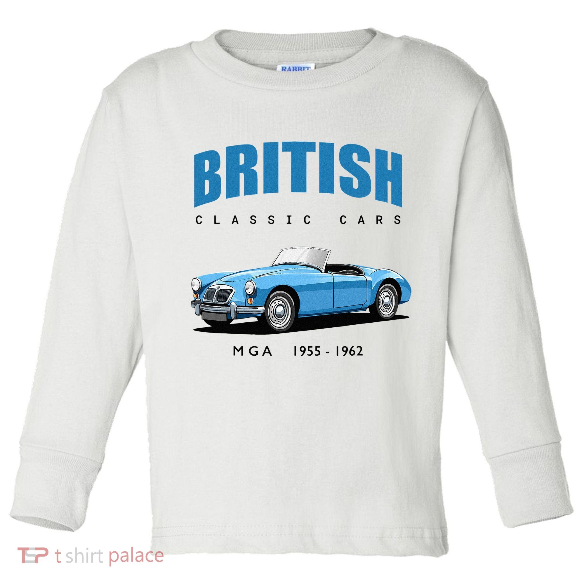 British Classic Sports Cars MG MGA Toddler Long Sleeve Shirt