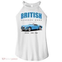 British Classic Sports Cars MG MGA Women's Perfect Tri Rocker Tank thumb 0