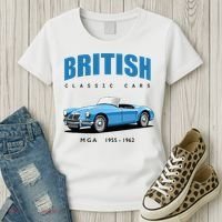 British Classic Sports Cars MG MGA Women's T-Shirt thumb 3
