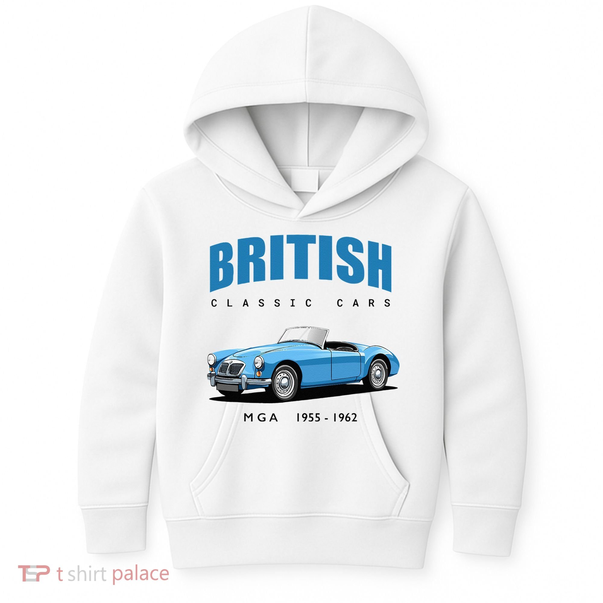 British Classic Sports Cars MG MGA Kids Hoodie