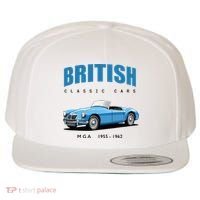 British Classic Sports Cars MG MGA Wool Snapback Cap thumb 0