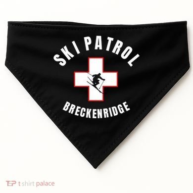 Breckenridge Colorado Ski Patrol Gift USA-Made Doggie Bandana