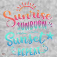 Beach Camping Sunrise Sunburn Sunset Repeat Summer Vacation The Baniff Cuffed Pom Beanie thumb 2