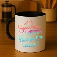 Beach Camping Sunrise Sunburn Sunset Repeat Summer Vacation Coffee Mug thumb 4