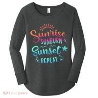 Beach Camping Sunrise Sunburn Sunset Repeat Summer Vacation Women's Perfect Tri Tunic Long Sleeve Shirt thumb 0