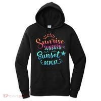 Beach Camping Sunrise Sunburn Sunset Repeat Summer Vacation Women's Hoodie thumb 0