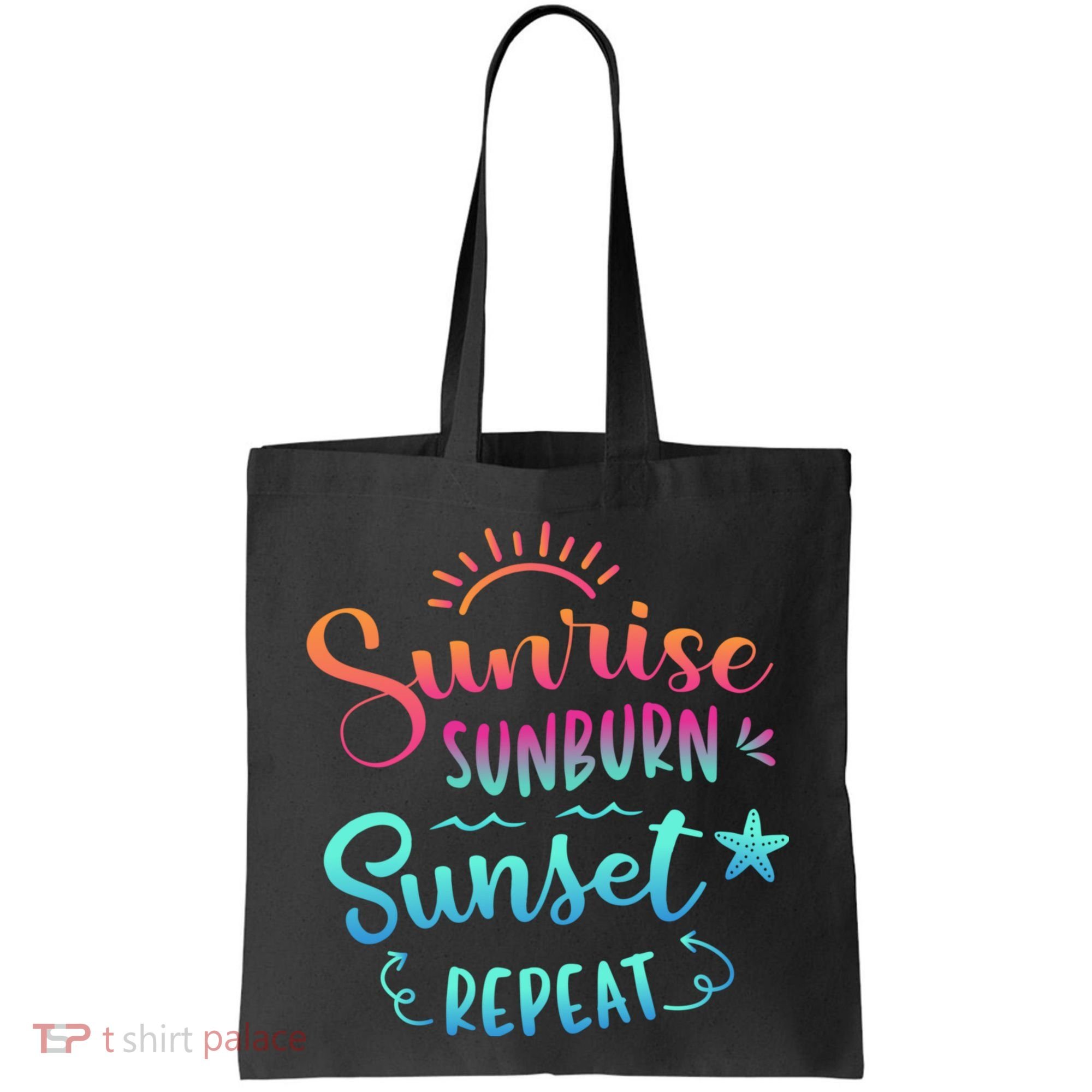 Beach Camping Sunrise Sunburn Sunset Repeat Summer Vacation Tote Bag