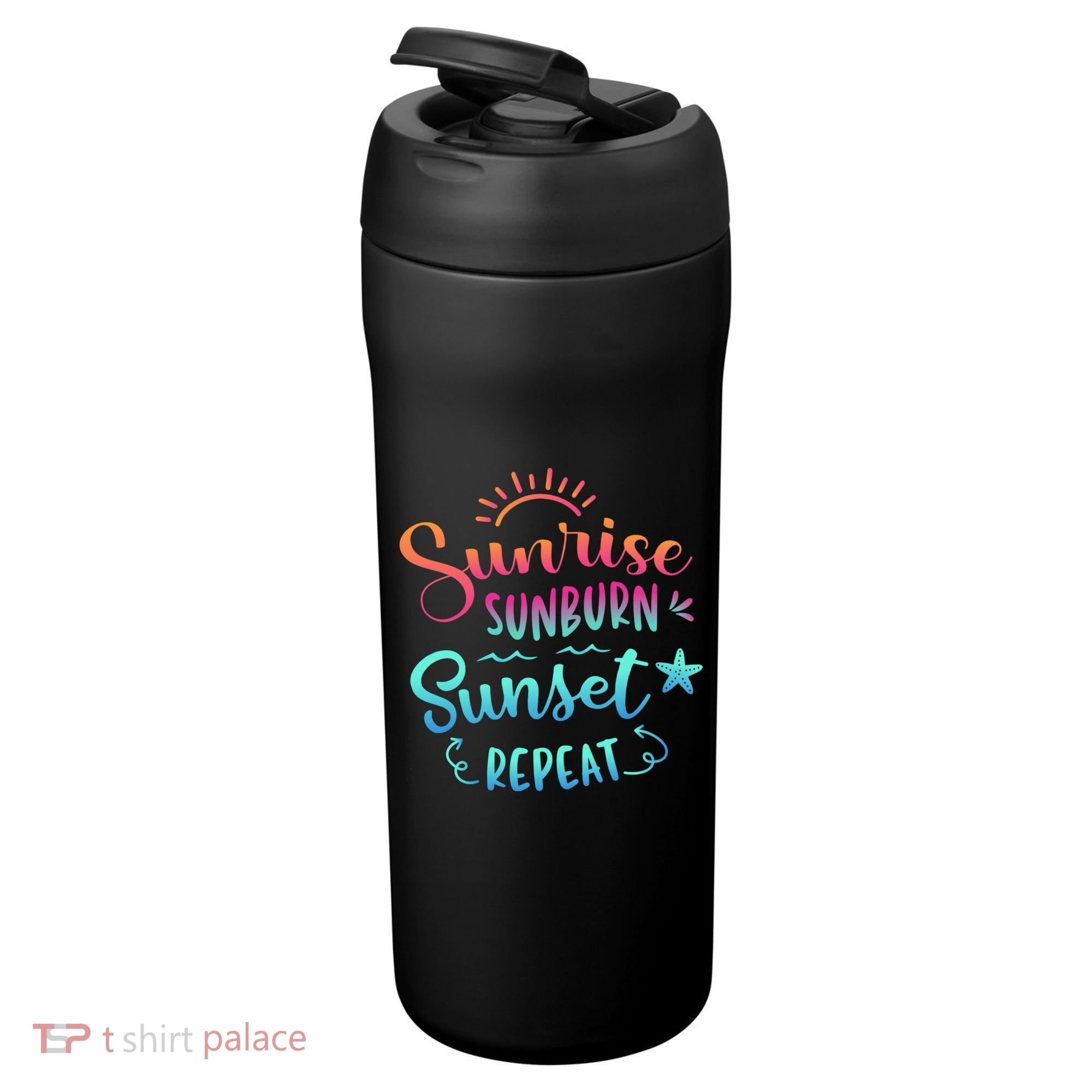 Beach Camping Sunrise Sunburn Sunset Repeat Summer Vacation 24oz Duet Stainless Steel Tumbler
