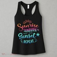 Beach Camping Sunrise Sunburn Sunset Repeat Summer Vacation Women's Tank Top thumb 3