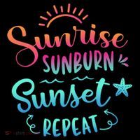 Beach Camping Sunrise Sunburn Sunset Repeat Summer Vacation Women's Crop Top Tee thumb 4