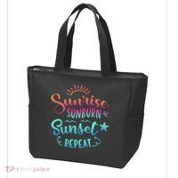 Beach Camping Sunrise Sunburn Sunset Repeat Summer Vacation Tote Bag thumb 3