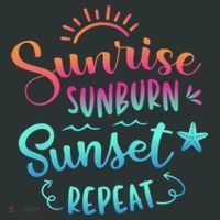 Beach Camping Sunrise Sunburn Sunset Repeat Summer Vacation Infant Baby Jersey Bodysuit thumb 2