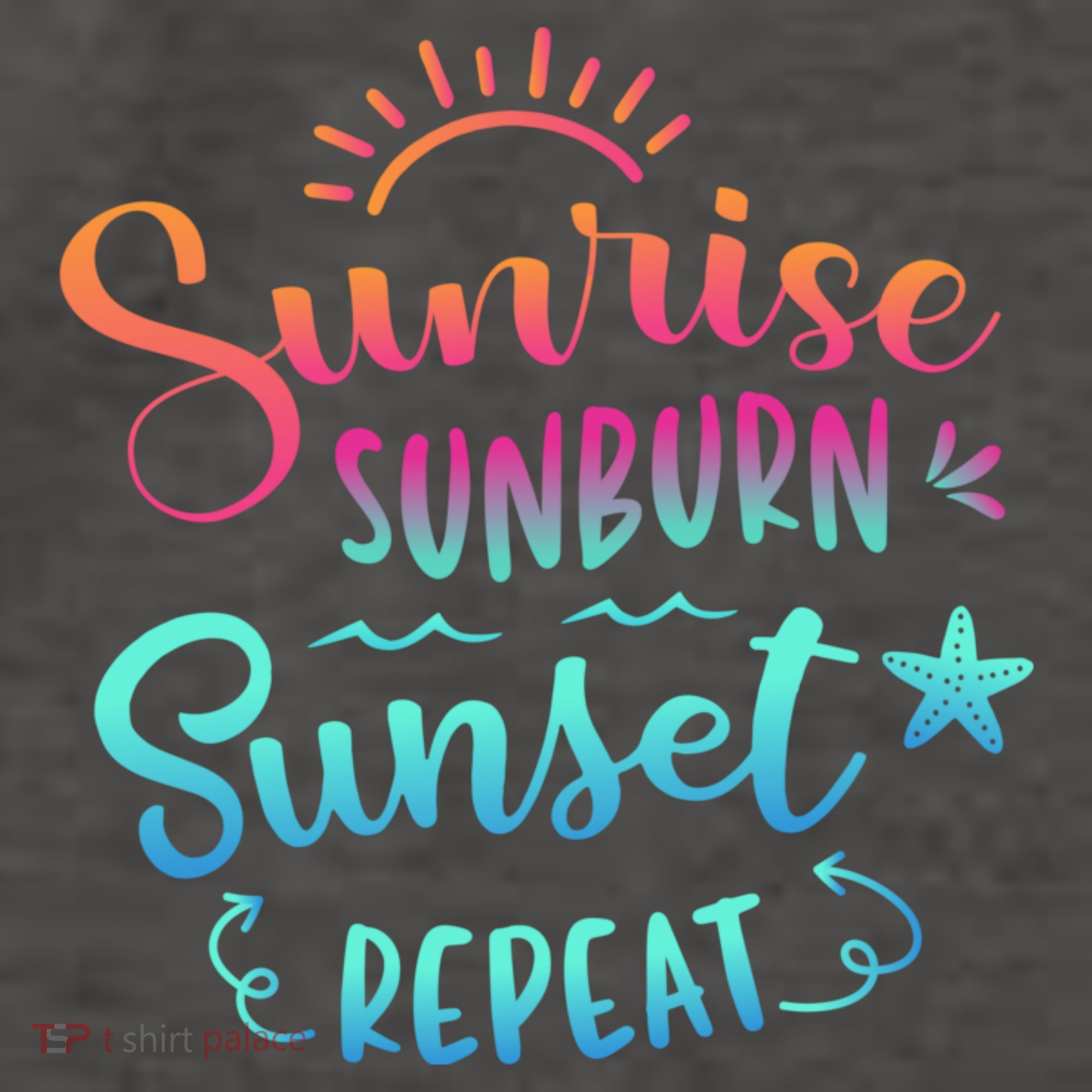 Beach Camping Sunrise Sunburn Sunset Repeat Summer Vacation Vector Backpack