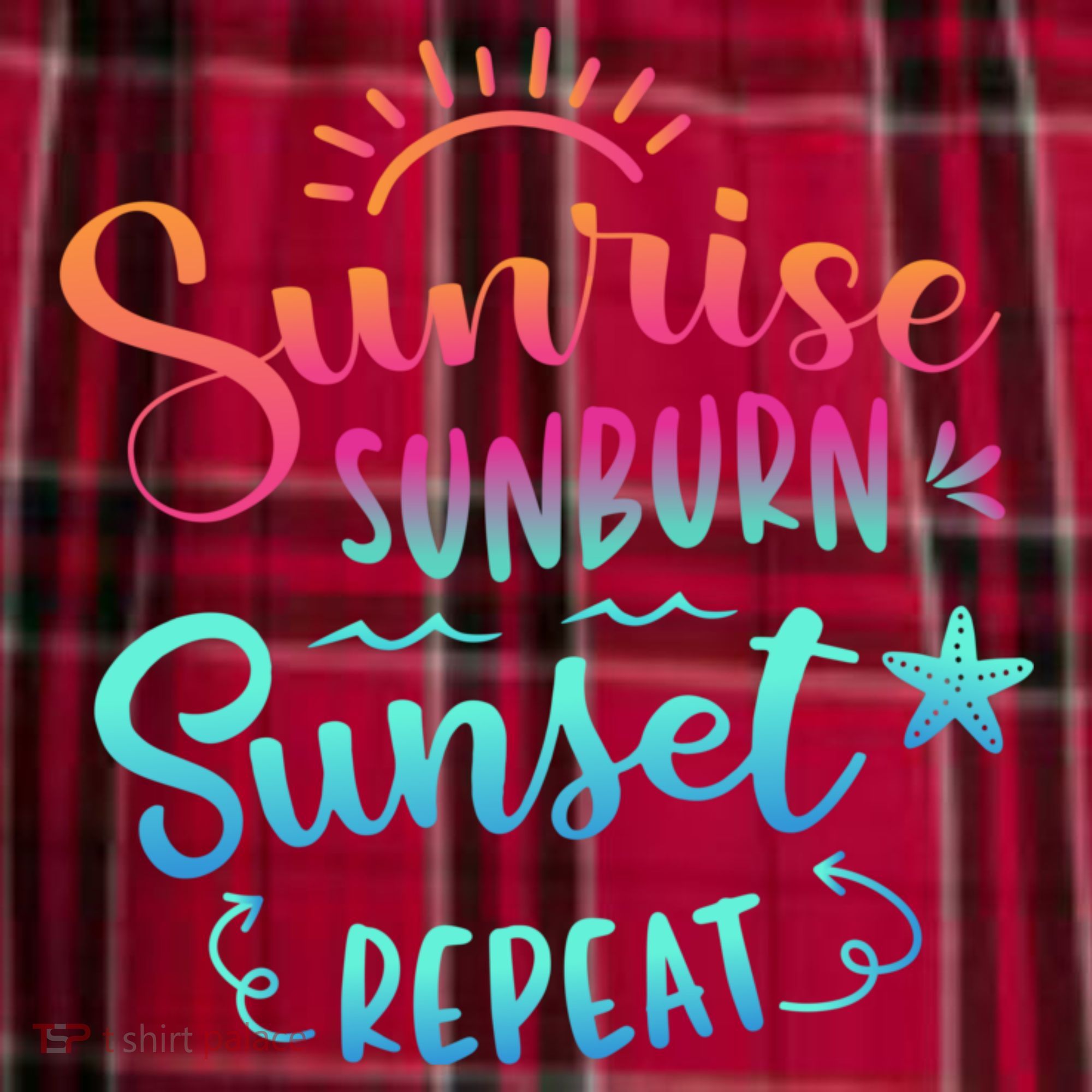 Beach Camping Sunrise Sunburn Sunset Repeat Summer Vacation Men's Flannel Plaid Pajama Pants