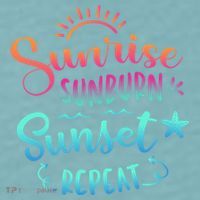 Beach Camping Sunrise Sunburn Sunset Repeat Summer Vacation Sueded Cloud Jersey T-Shirt thumb 2