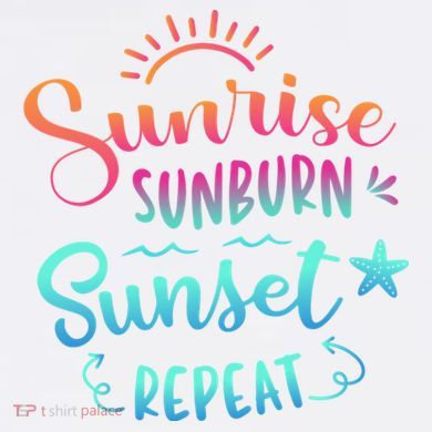 Beach Camping Sunrise Sunburn Sunset Repeat Summer Vacation Comfort Colors Garment-Dyed Hooded Sweatshirt